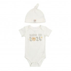 бебешка,шапка,бебешки,облекла,hello,world,baby,unisex,2024,bodysuit,and,hat,set,white