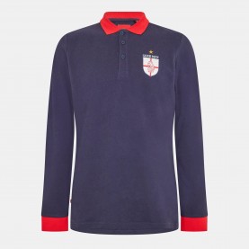 Luke Mens Bobbys Long-Sleeve Polo Shirt - Navy luke,men,s,bobbys,long,sleeve,polo,shirt,navy