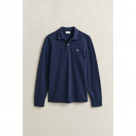 Gant LS Rugby Polo Sn64 - Even Blue 433 мъжки,тениски,gant,ls,rugby,polo,sn64,even,blue,433