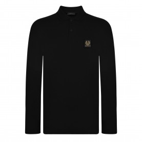 блуза,с,яка,мъжки,тениски,belstaff,long,sleeved,polo,shirt,black