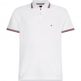блуза,с,яка,мъжки,летен,каталог,мъжки,тениски,tommy,hilfiger,core,tipped,slim,polo,shirt,white