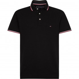 блуза,с,яка,мъжки,летен,каталог,мъжки,тениски,tommy,hilfiger,core,tipped,slim,polo,shirt,black