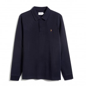 Блуза с яка Farah Haslam Long Sleeve Polo Shirt - True Navy 412 блуза,с,яка,farah,haslam,long,sleeve,polo,shirt,true,navy,412