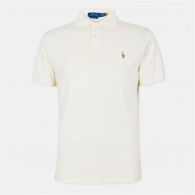 блуза,с,яка,облекла,на,разпродажба,мъжки,тениски,polo,ralph,lauren,men's,slim,fit,short,sleeve,polo,shirt,pale,cream