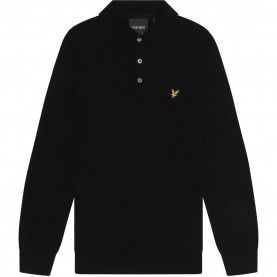 облекла,на,разпродажба,мъжки,тениски,lyle,and,scott,lyle,ls,knit,polo,sn44,jet,black,z865