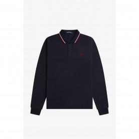 блуза,с,яка,облекла,на,разпродажба,мъжки,тениски,fred,perry,long,sleeve,twin,tipped,polo,shirt,navy,t55