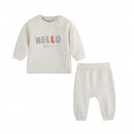 бебешки,комплект,бебешки,облекла,hello,world,baby,unisex,hello,jog,set,beige,beige