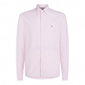 Tommy Hilfiger Men's Oxford Striped Long-Sleeve Patterned Shirt - Pink/White мъжки,ризи,tommy,hilfiger,men's,oxford,striped,long,sleeve,patterned,shirt,pink,white