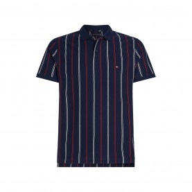 блуза,с,яка,облекла,на,разпродажба,мъжки,тениски,tommy,hilfiger,men's,stripe,short,sleeve,polo,shirt,navy,white
