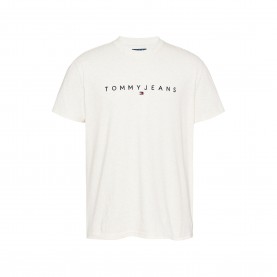 чорапи,всички,чорапи,мъжки,тениски,tommy,jeans,men,s,linear,logo,t,shirt,oat,marl,htr