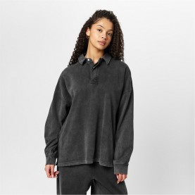 мъжки,блузи,с,яка,firetrap,washed,rugby,ladies,charcoal