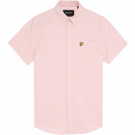 риза,с,къс,ръкав,мъжки,ризи,lyle,and,scott,short,sleeve,oxford,shirt,light,pink