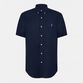 Риза с къс ръкав Polo Ralph Lauren Poplin Short Sleeve Shirt - Newport Navy риза,с,къс,ръкав,облекла,на,разпродажба,мъжки,ризи,polo,ralph,lauren,poplin,short,sleeve,shirt,newport,navy