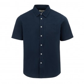 Мъжка риза с къс ръкав Firetrap Short Sleeve Oxford Shirt Mens - Navy мъжка,риза,с,къс,ръкав,firetrap,short,sleeve,oxford,shirt,mens,navy