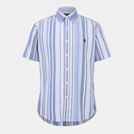 облекла,на,разпродажба,мъжки,ризи,polo,ralph,lauren,custom,fit,striped,oxford,shirt,blue,multi
