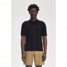 риза,облекла,на,разпродажба,мъжки,ризи,fred,perry,men's,short,sleeve,plain,shirt,black,102