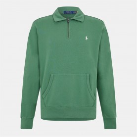 Блуза Polo Ralph Lauren Loopback Terry Cotton Quarter Zip Sweater - Fatigue Green блуза,облекла,на,разпродажба,мъжки,ежедневни,облекла,мъжки,горнища,с,качулка,polo,ralph,lauren,loopback,terry,cotton,quarter,zip,sweater,fatigue,green