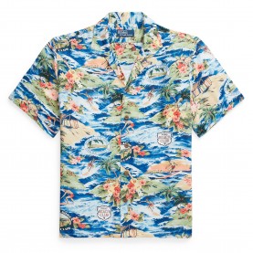 Риза с къс ръкав Polo Ralph Lauren Mens Short Sleeve Patterned Shirt - Surf Scenic риза,с,къс,ръкав,мъжки,ризи,polo,ralph,lauren,men,s,short,sleeve,patterned,shirt,surf,scenic