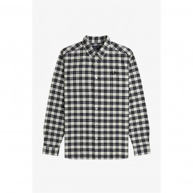 риза,с,дълъг,ръкав,облекла,на,разпродажба,мъжки,ризи,fred,perry,men's,tartan,long,sleeve,oxford,shirt,ecru,560