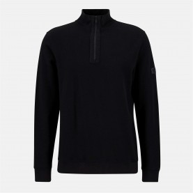 пуловер,облекла,на,разпродажба,мъжки,ежедневни,облекла,мъжки,горнища,с,качулка,barbour,international,samuel,half,zip,jumper,black,bk11