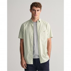 мъжки,ризи,gant,reg,poplin,gingham,ss,shirt,light,b,milky,matcha