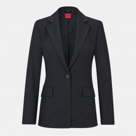 HUGO Women's Atana Single Button Suit Jacket - Black hugo,women's,atana,single,button,suit,jacket,black