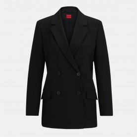 HUGO Women's Avani Suit Jacket - Black hugo,women's,avani,suit,jacket,black