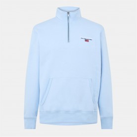 мъжки,ежедневни,облекла,мъжки,горнища,с,качулка,polo,sport,by,ralph,lauren,side,logo,quarter,zip,pull,over,fleece,bluebell