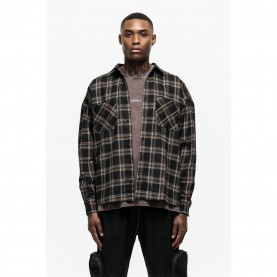 облекла,на,разпродажба,good,for,nothing,check,flannel,shirt,brown