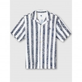 pretty,green,men's,marshall,short,sleeve,patterned,shirt,navy