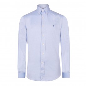 облекла,на,разпродажба,мъжки,ризи,polo,ralph,lauren,pinpoint,oxford,shirt,blue