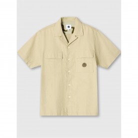 риза,pretty,green,men's,stamford,cuban,collar,short,sleeve,plain,shirt,taupe
