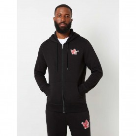 True Religion Mens Buddha Full-Zip Fleece - Jet Black мъжки,горнища,с,качулка,true,religion,men,s,buddha,full,zip,fleece,jet,black