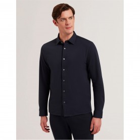 облекла,на,разпродажба,мъжки,ризи,ted,baker,luckey,pique,shirt,navy