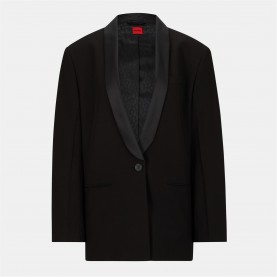 HUGO Women's Amusar Suit Jacket - Black hugo,women's,amusar,suit,jacket,black