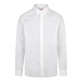 Риза с дълъг ръкав Timberland Long Sleeve Stretch Poplin Shirt - White риза,с,дълъг,ръкав,timberland,long,sleeve,stretch,poplin,shirt,white