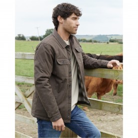 облекла,на,разпродажба,threadbare,check,lined,shacket,mens,chocolate