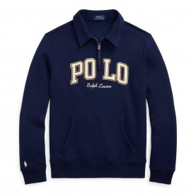 Polo Ralph Lauren Mens 1/4 Zip Fleece - Cruise Navy мъжки,горнища,с,качулка,polo,ralph,lauren,men,s,1,4,zip,fleece,cruise,navy