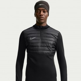 Nike Acad Winter Warrior Drill - Black/Silver мъжки,тениски,мъжки,потници,мъжки,блузи,с,яка,футбол,nike,acad,winter,warrior,drill,black,silver