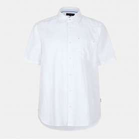 облекла,на,разпродажба,мъжки,ризи,ted,baker,linen,shirt,sn99,white