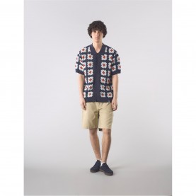Pretty Green Men's Timperley Short-Sleeve Patterned Shirt - Navy pretty,green,men's,timperley,short,sleeve,patterned,shirt,navy