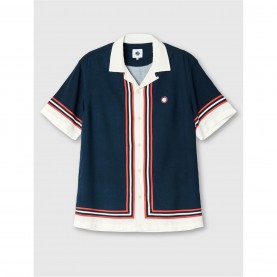 Риза Pretty Green Men's PG Valencia Short-Sleeve Plain Shirt - Navy риза,pretty,green,men's,pg,valencia,short,sleeve,plain,shirt,navy