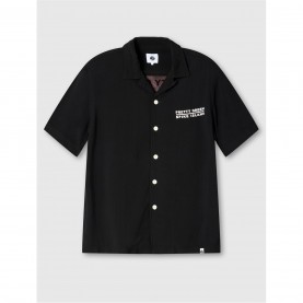 Риза Pretty Green Men's Spike Island Short-Sleeve Plain Shirt - Black риза,pretty,green,men's,spike,island,short,sleeve,plain,shirt,black
