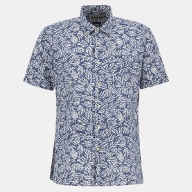 Риза с къс ръкав Barbour Mens Jackstone Short Sleeve Geometric Print Shirt - Dark Denim NY38 риза,с,къс,ръкав,мъжки,ризи,barbour,men,s,jackstone,short,sleeve,geometric,print,shirt,dark,denim,ny38