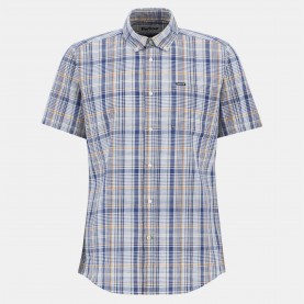 Barbour Mens Elton Short-Sleeve Patterned Shirt - Dark Denim NY38 мъжки,ризи,barbour,men,s,elton,short,sleeve,patterned,shirt,dark,denim,ny38