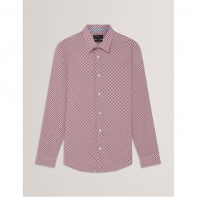 мъжки,ризи,ted,baker,ted,ls,geo,shirt,sn61,white