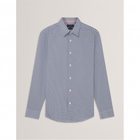 мъжки,ризи,ted,baker,ted,ls,geo,shirt,sn61,navy