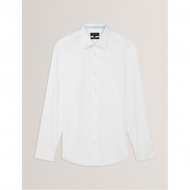 облекла,на,разпродажба,мъжки,ризи,ted,baker,ted,ls,cotton,shirt,sn00,white