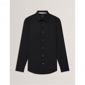 Ted Baker Ted LS Cotton Shirt Sn00 - Navy облекла,на,разпродажба,мъжки,ризи,ted,baker,ted,ls,cotton,shirt,sn00,navy