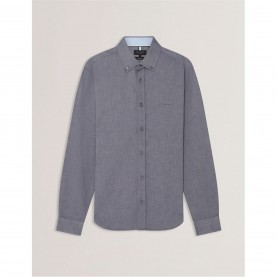 Ted Baker Ted LS Oxford shirt Sn00 - Navy облекла,на,разпродажба,мъжки,ризи,ted,baker,ted,ls,oxford,shirt,sn00,navy